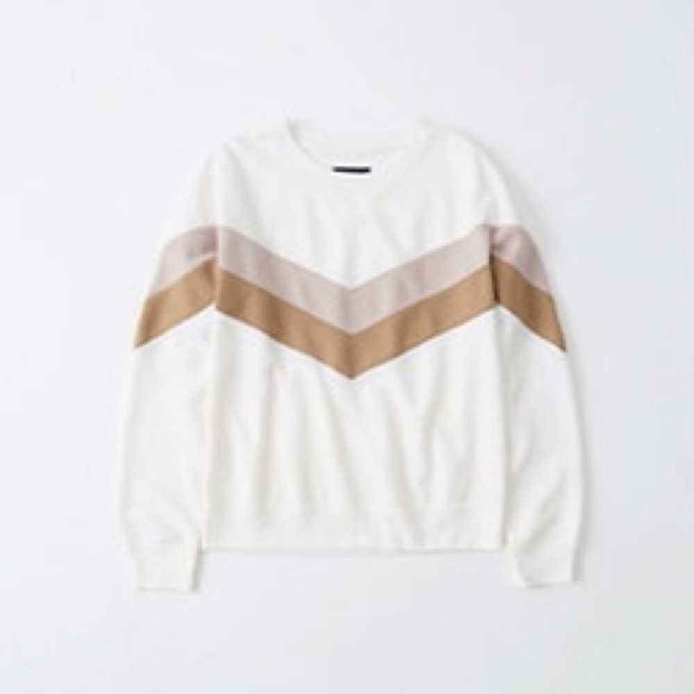 Abercrombie Soft AF chevron sweatshirt, size M